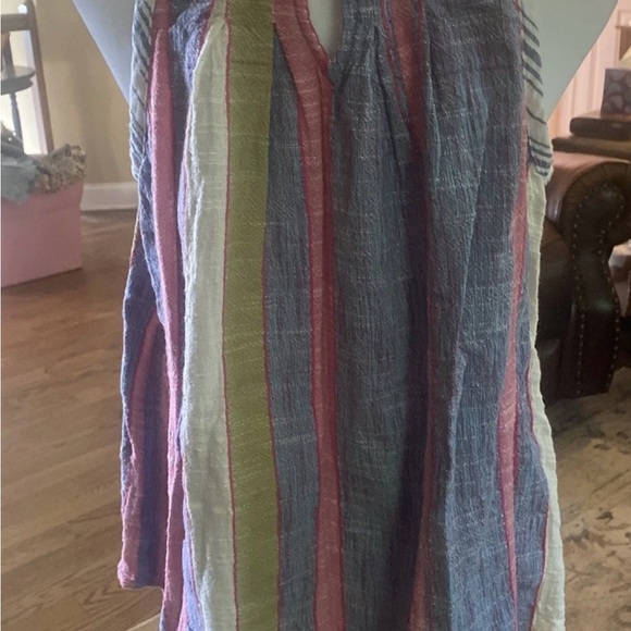 Anthropologie Sleeveless Summer Top Krisha Striped Shirt - Picture 3 of 5